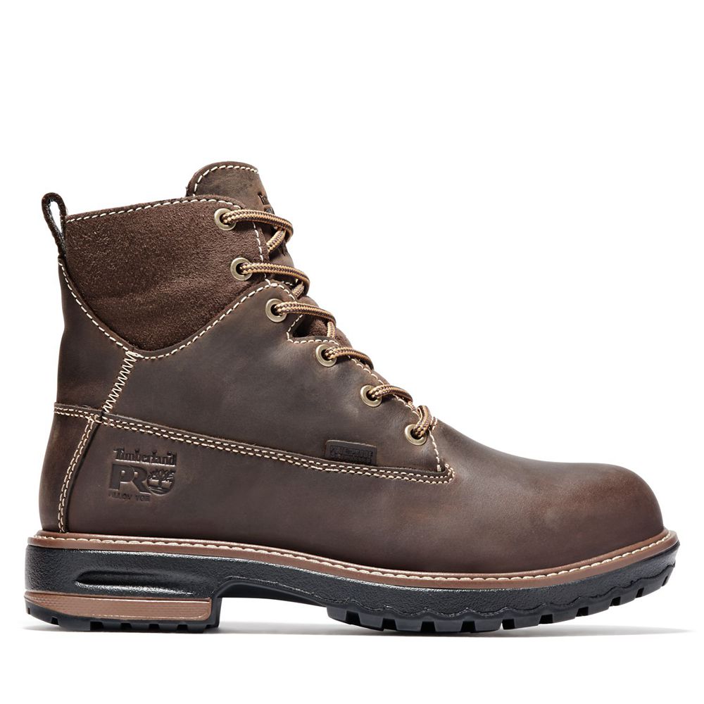 Timberland Μποτακια Εργασίας Γυναικεια Βαθυ Καφε - Pro® Hightower 6” Alloy Toe - Greece 5941876-PQ